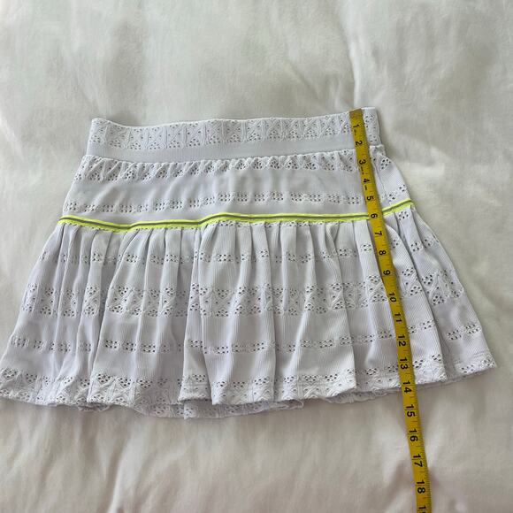 Veronica Beard L’etoile Sport White Eyelet Pointelle Knit Athletic Tennis Skort - Picture 7 of 10